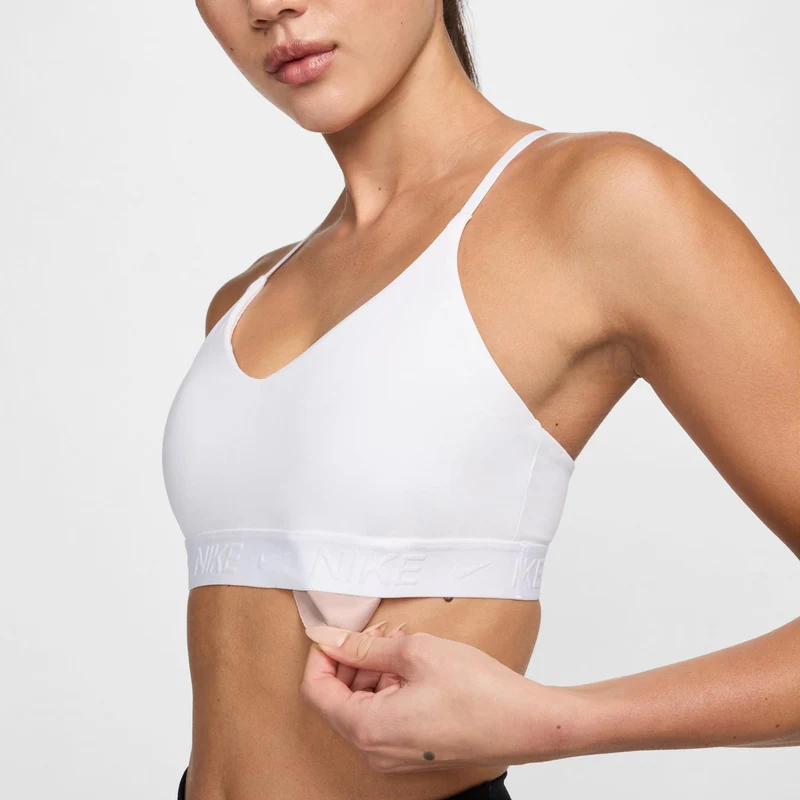 Dri-Fit INDY Light Support Sport-BH Damen - weiß