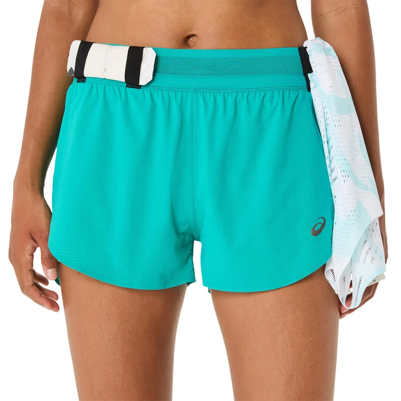 Metarun Split Laufshorts Damen-Türkis