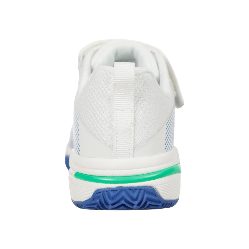Match Velcro Clay Sandplatzschuh Kinder-weiß, blau