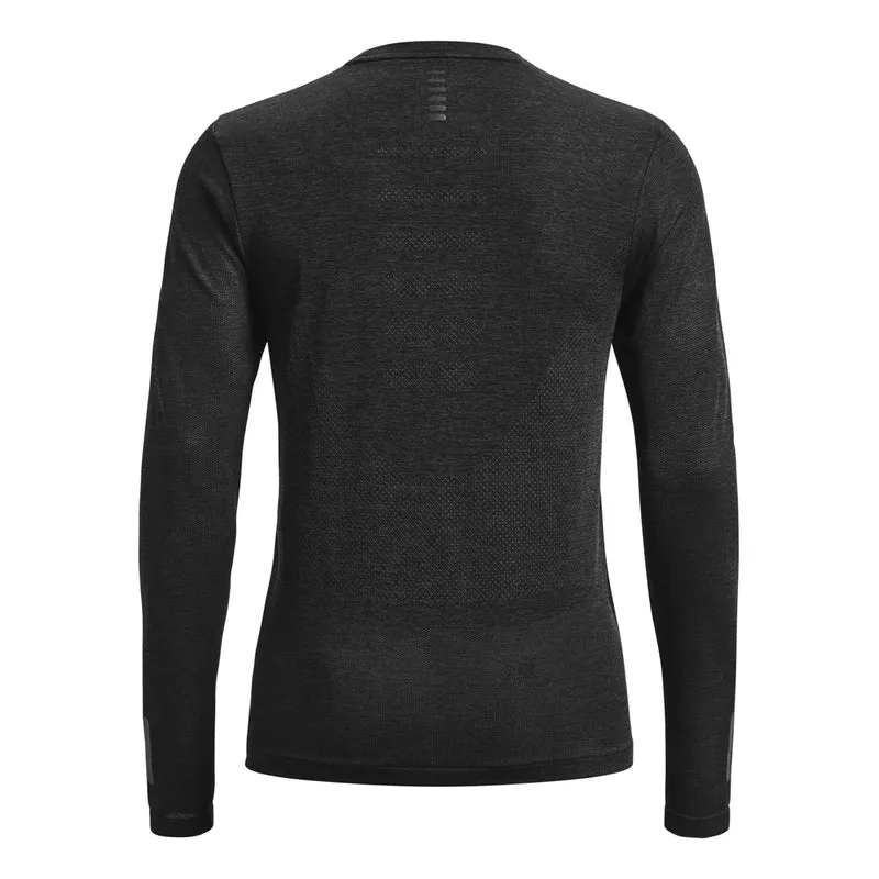 Seamless Stride Lauftop Damen-Schwarz