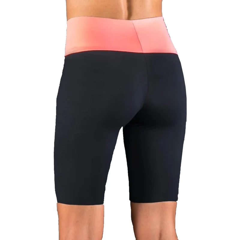 Tech Label Damen-Schwarz,Koralle
