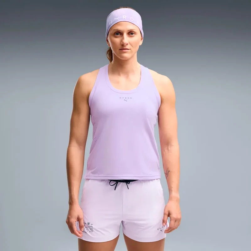 HYROX PWRMODE Laufshirt Damen - flieder