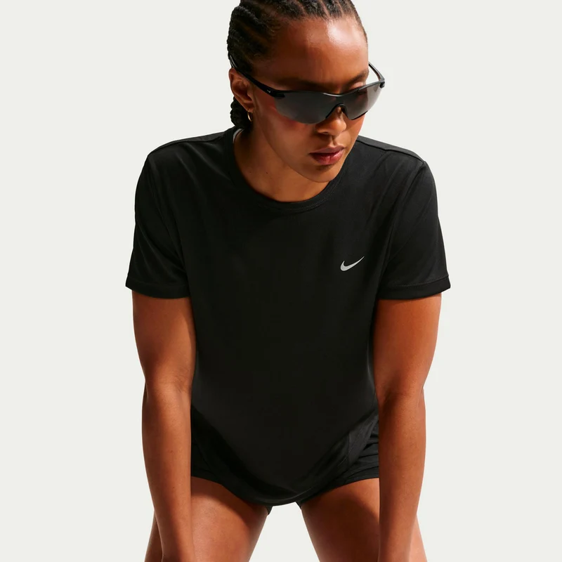 Tempo Laufshirt Damen - schwarz, silber