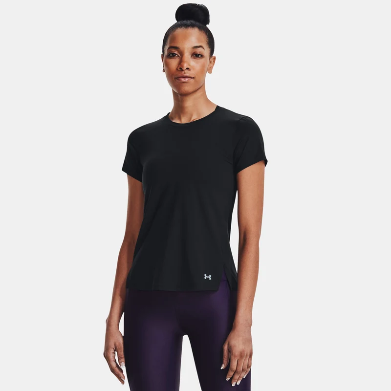 Streaker Jacquard T-Shirt Damen-Schwarz