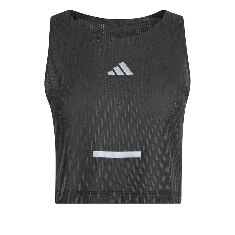 adi365 Climacool+ Crop Laufshirt Damen-schwarz