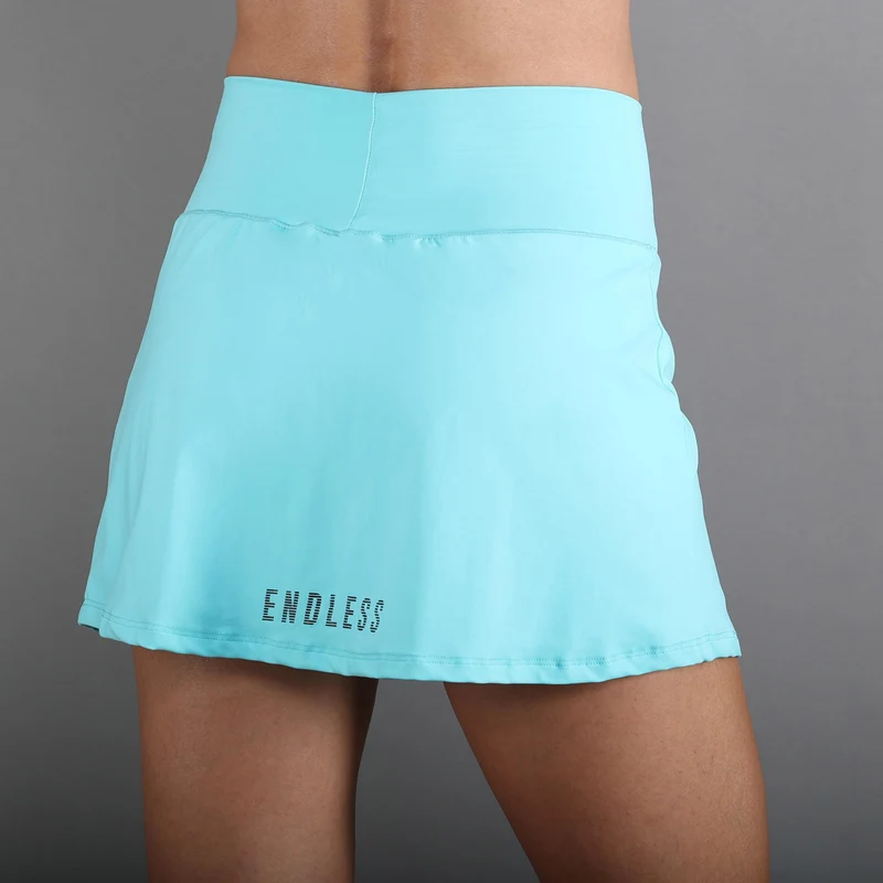 Minimal High Waist Rock Damen-Blau