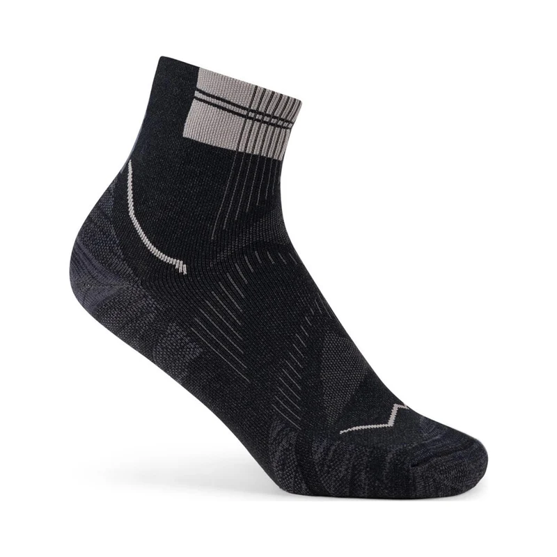 Coolnet Quarter Laufsocken Unisex-schwarz