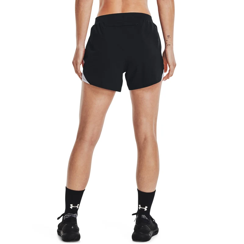 Fly By Elite 5in Shorts Damen-Schwarz,Weiß