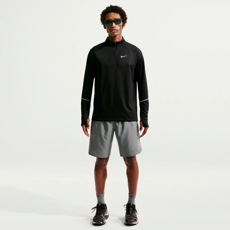 Miler Laufshirt Herren - schwarz, silber