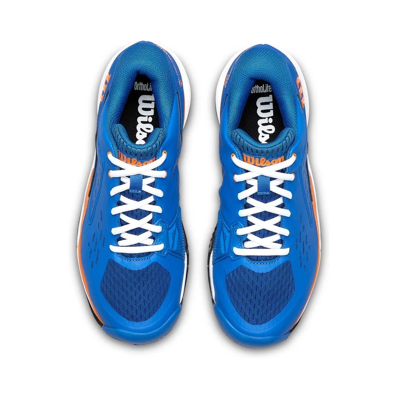 Rush Pro Ace Jr Allcourtschuh Kinder-blau, orange
