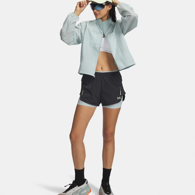 Explor Trail Ultra Lined Laufshorts Damen-anthrazit, blau