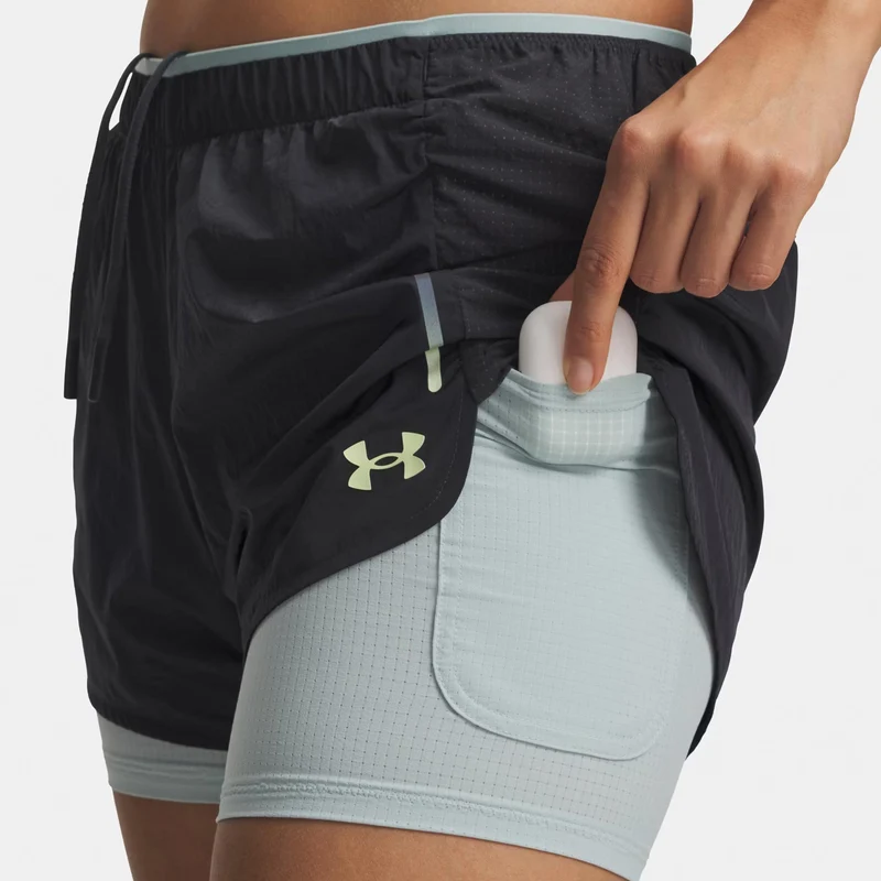 Explor Trail Ultra Lined Laufshorts Damen-anthrazit, blau
