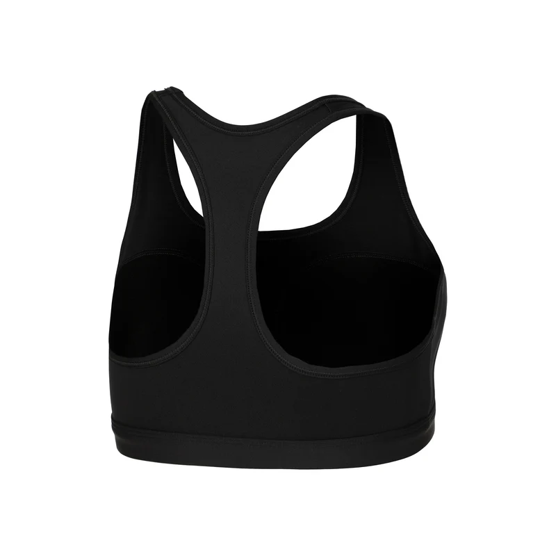 Swoosh Medium Sport-BH Damen-Schwarz