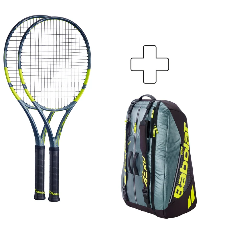 2x Pure Aero plus Schlägertasche