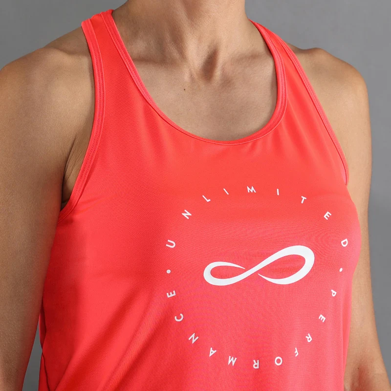 Cercle Tank-Top Damen-koralle