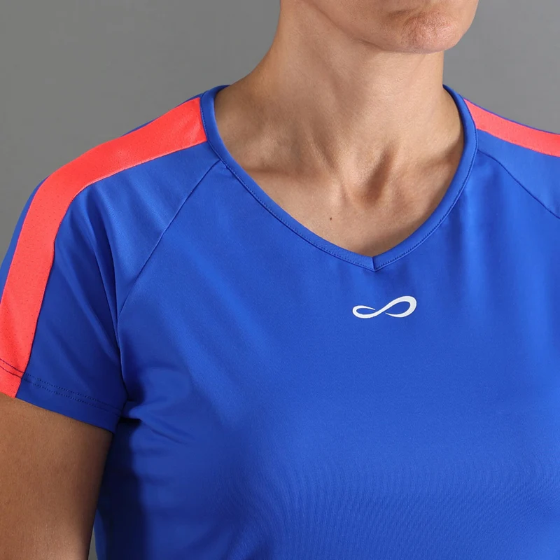 T-Shirt Damen-blau
