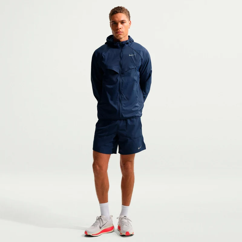 Stride Laufjacke Herren - dunkelblau, silber
