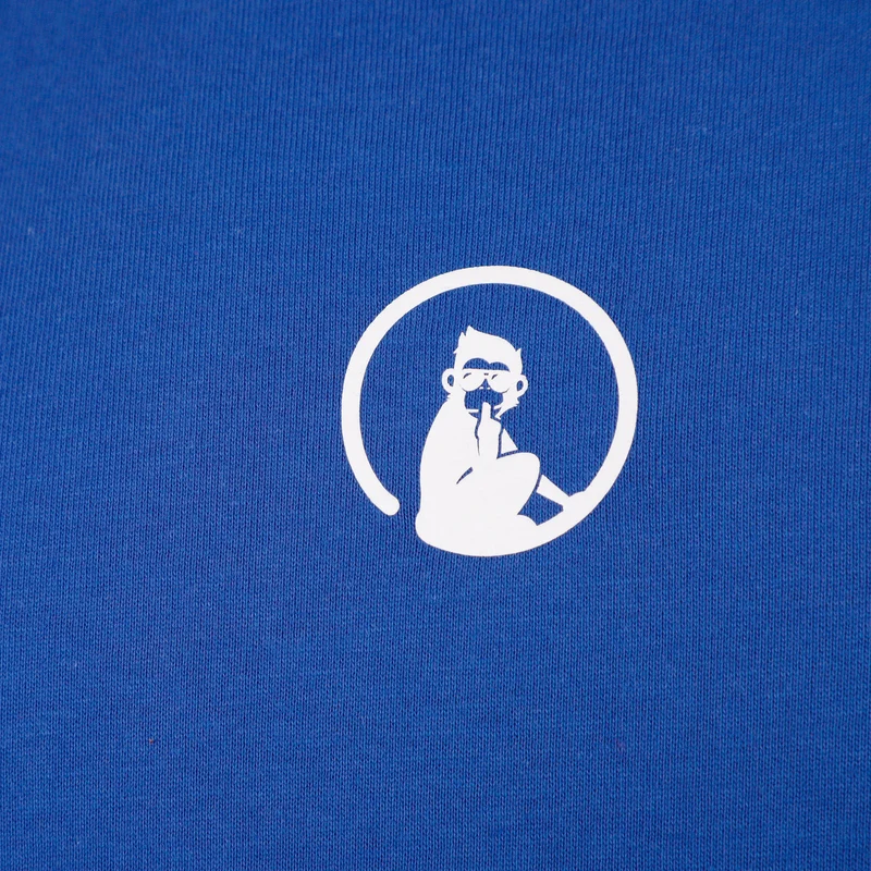 Trainings Small Logo T-Shirt Herren - blau, weiß