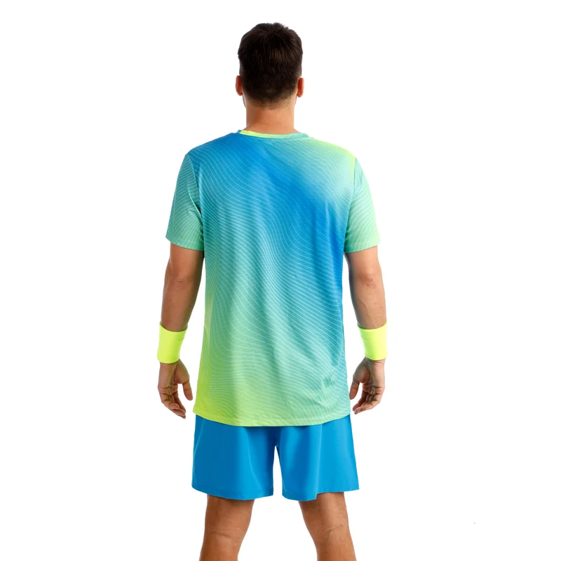 Out of Control T-Shirt Herren-blau, neongelb