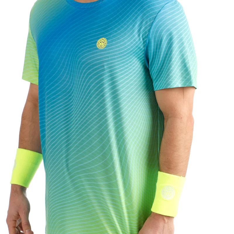 Out of Control T-Shirt Herren-blau, neongelb
