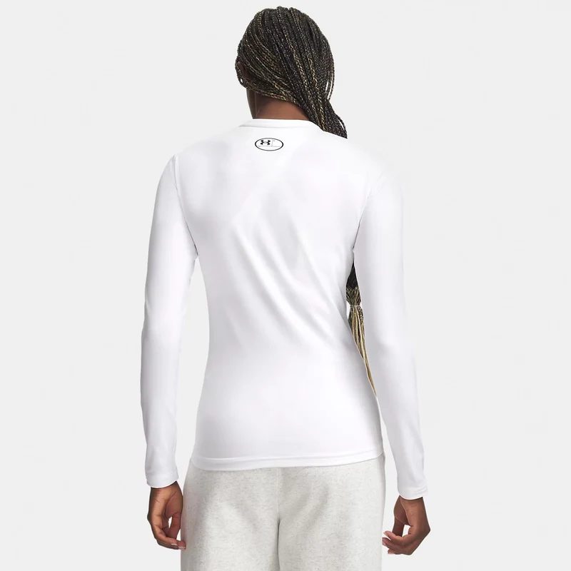 ColdGear Crew Longsleeve Damen - weiß, hellgrau