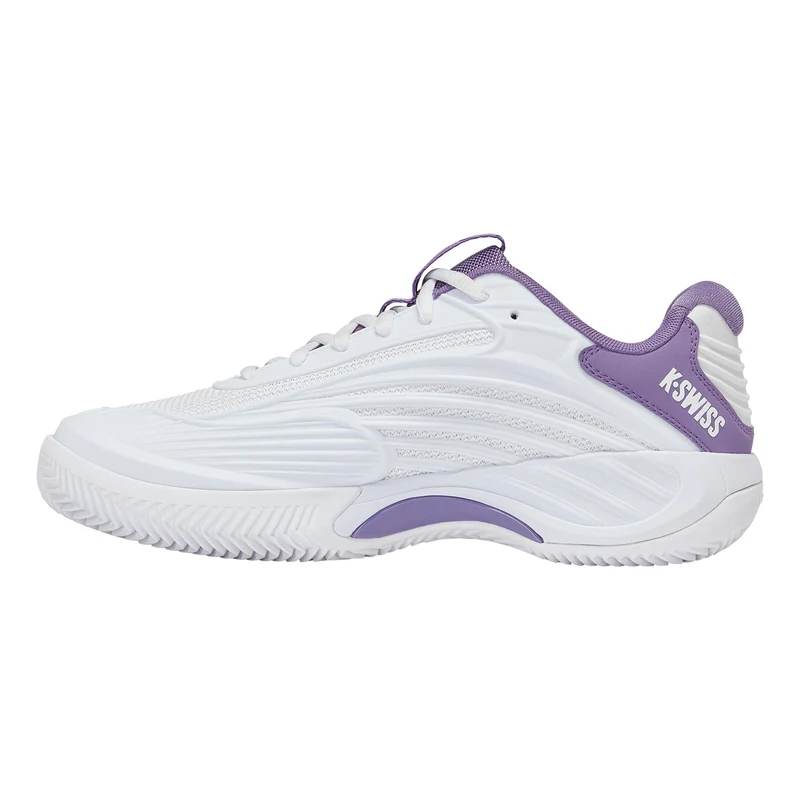 Hypercourt Express 3 Sandplatzschuh Damen - weiß, lavendel