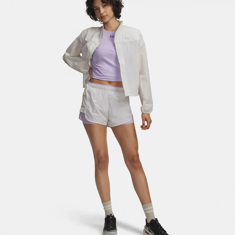 Explor Trail Ultra Lined Laufshorts Damen-weiß, lila