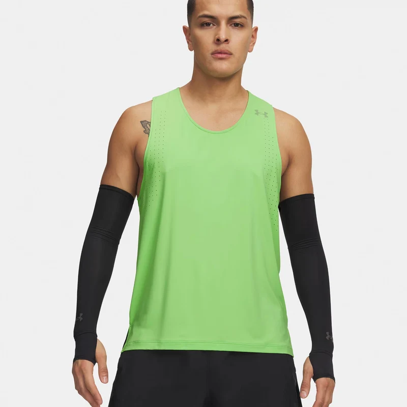 Velociti Pro Laufshirt Herren - neongrün, silber