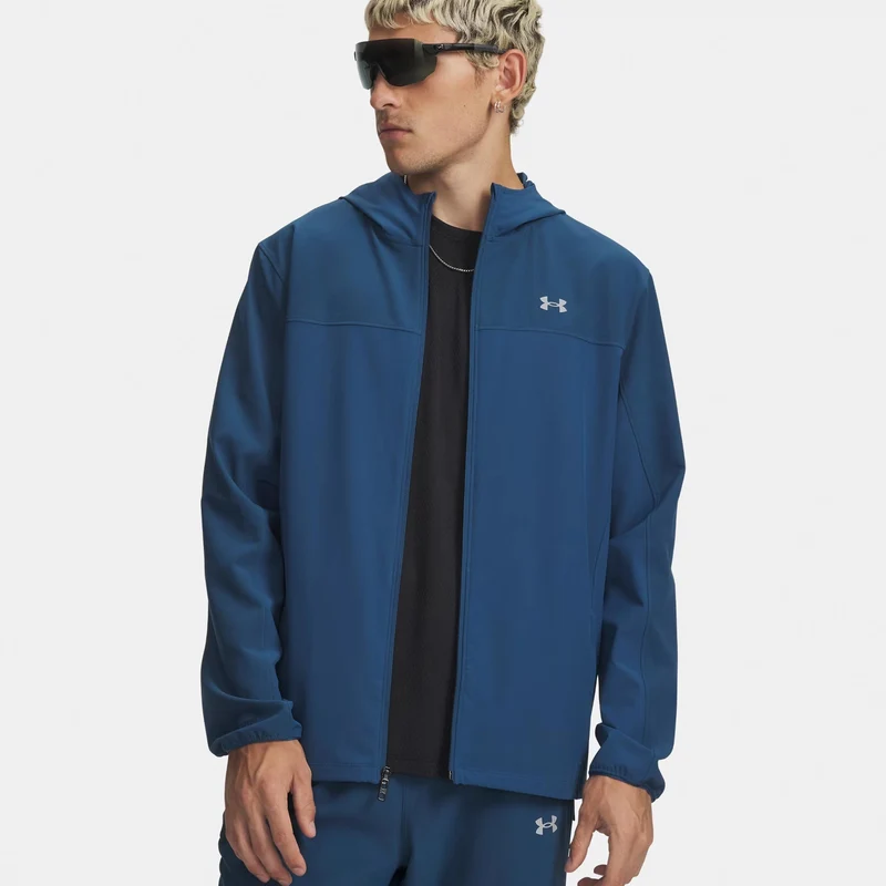 Velociti Pro Storm Laufjacke Herren - blau, silber