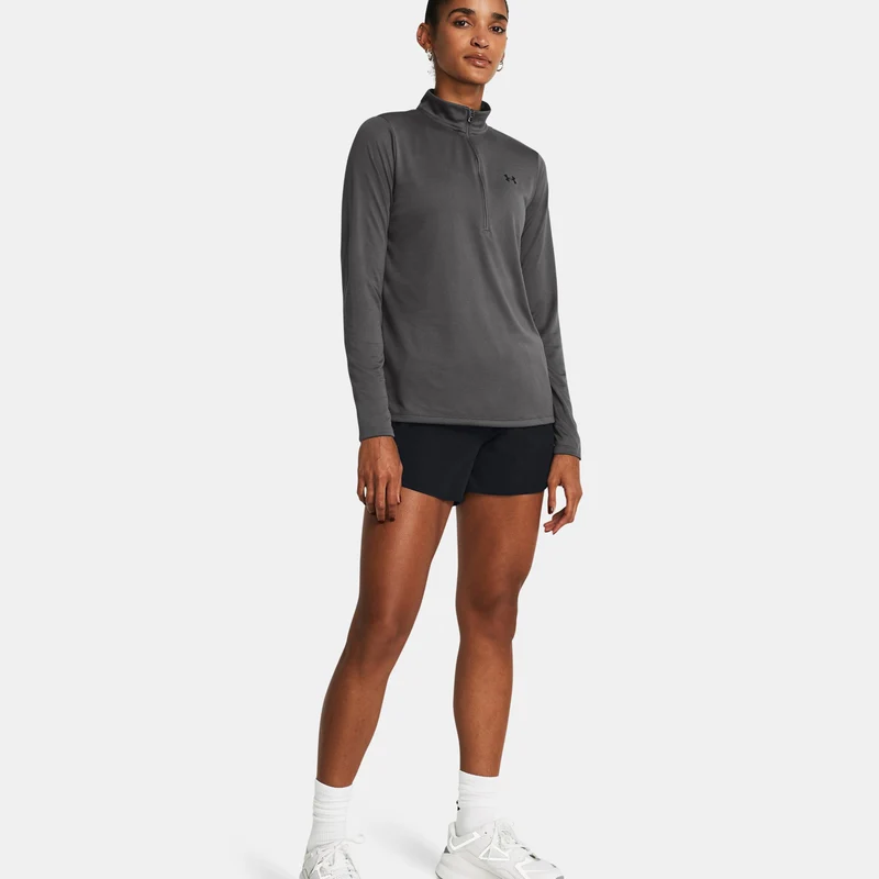 Tech 1/2 Zip Longsleeve Damen-Grau