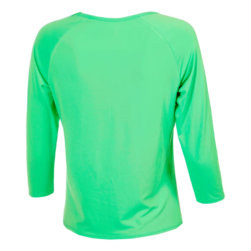 Joy Longsleeve Damen - grün, weiß