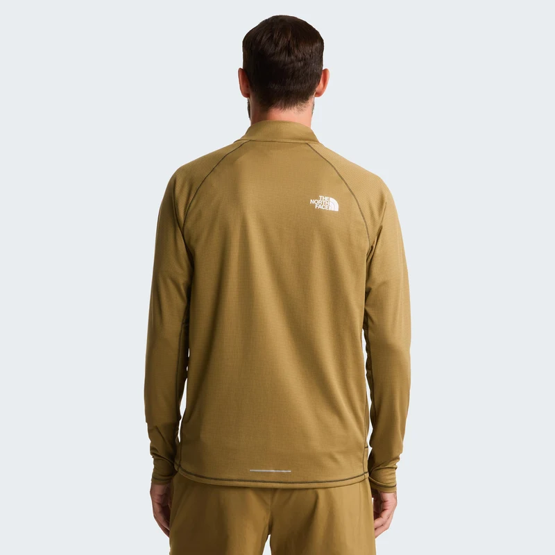 Sunriser 1/4 Zip Laufshirt Herren - braun