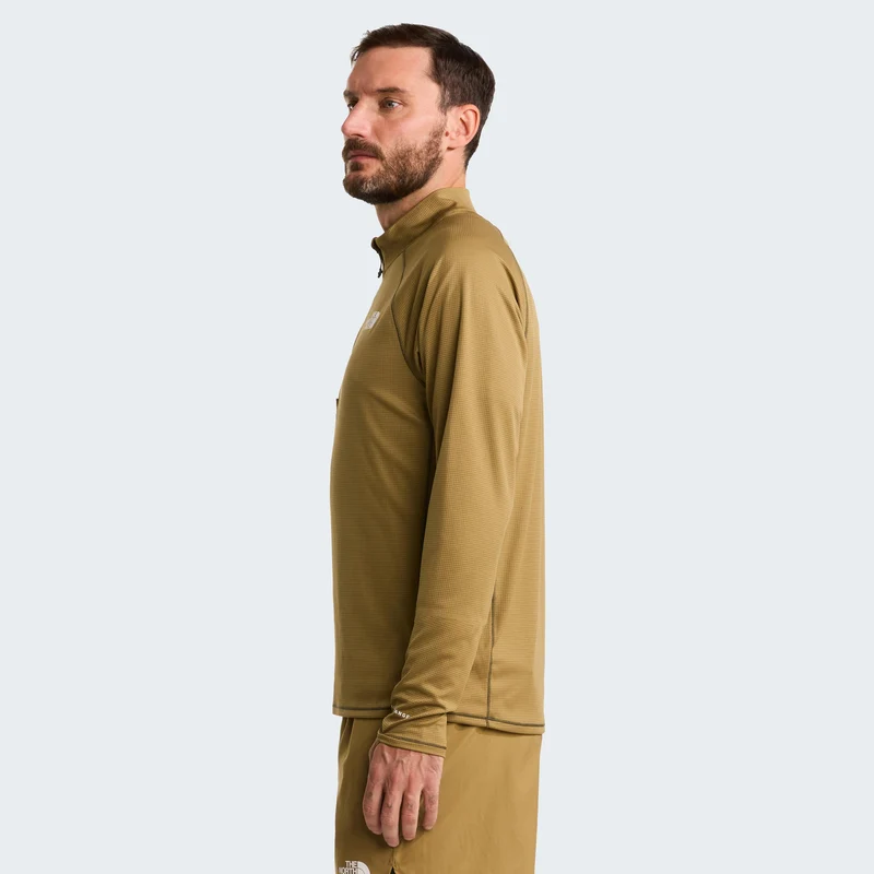Sunriser 1/4 Zip Laufshirt Herren - braun
