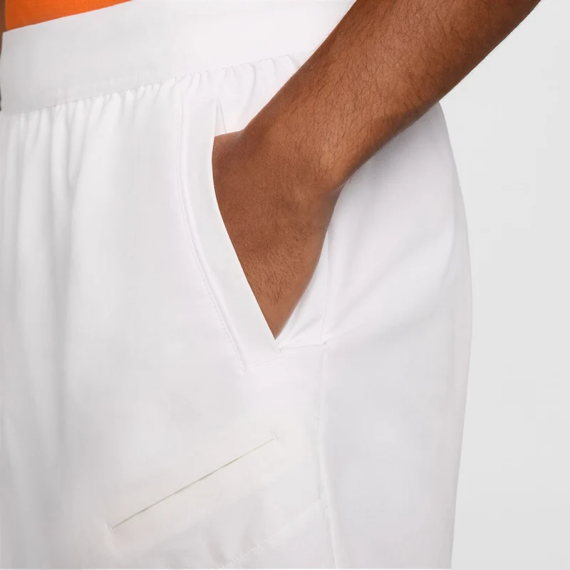 Court Dri-Fit Advantage 6in Shorts Herren-Weiß,Schwarz