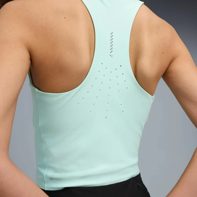 Raceday Ultraform Crop Laufshirt Damen-Grün