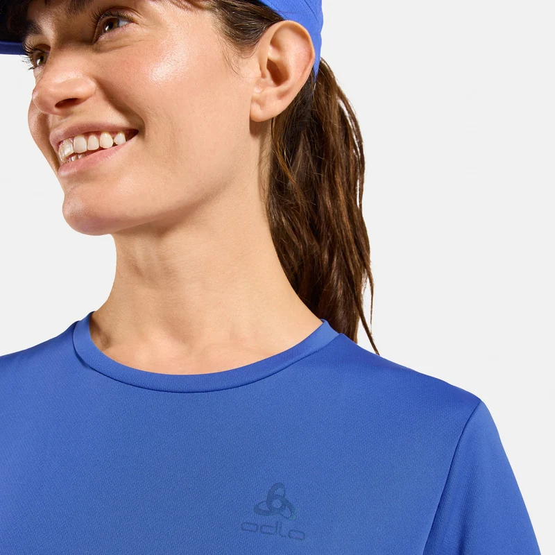 Essential Laufshirt Damen-blau