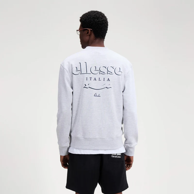 Scroll Sweatshirt Herren - hellgrau