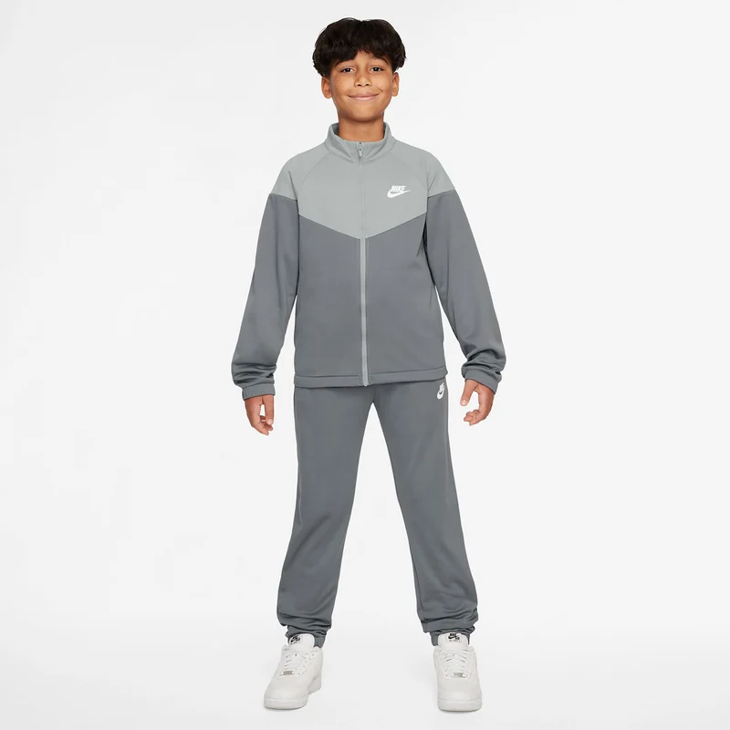 Dri-Fit Full-Zip Trainingsanzug Kinder-Grau