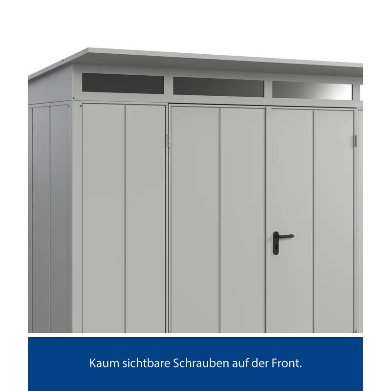 Set Berry Modern-P,Typ 3 Gerätehaus-Weißaluminium