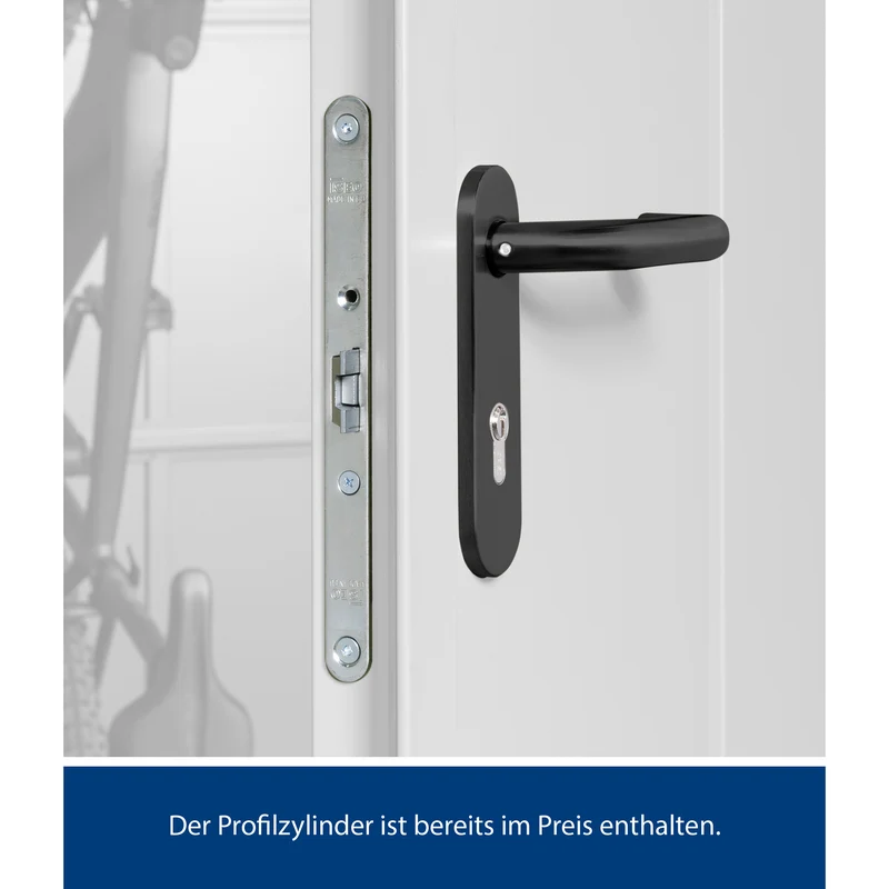 Set Berry Modern-P,Typ 3 Gerätehaus-Weißaluminium