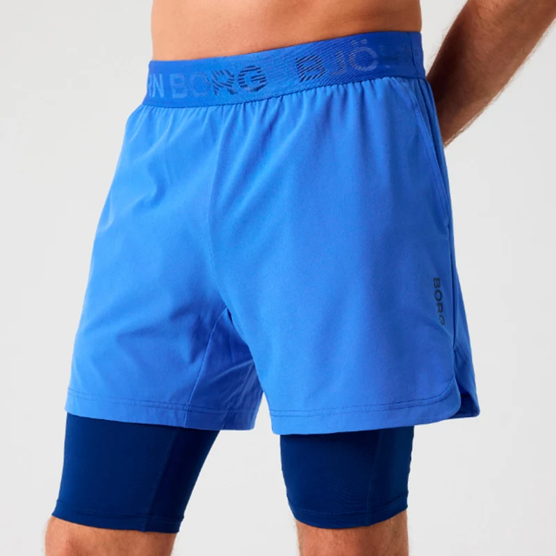 Borg 2 In 1 Shorts Herren - aqua