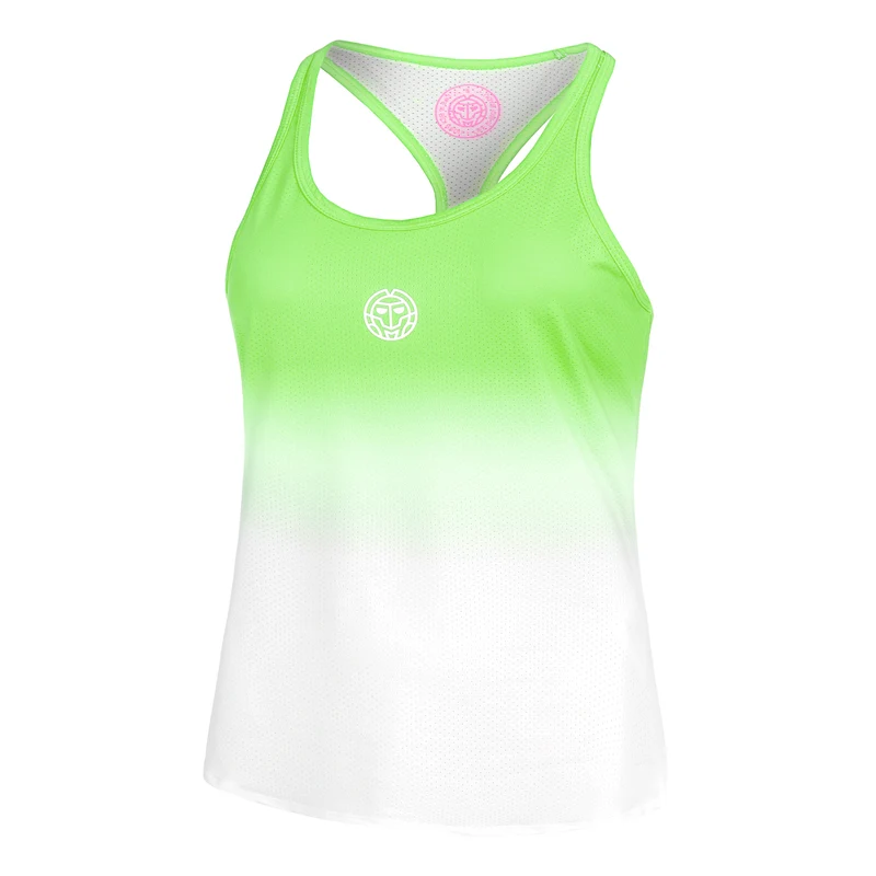 Crew Gradiant Tank-Top Damen-Neongrün,Weiß