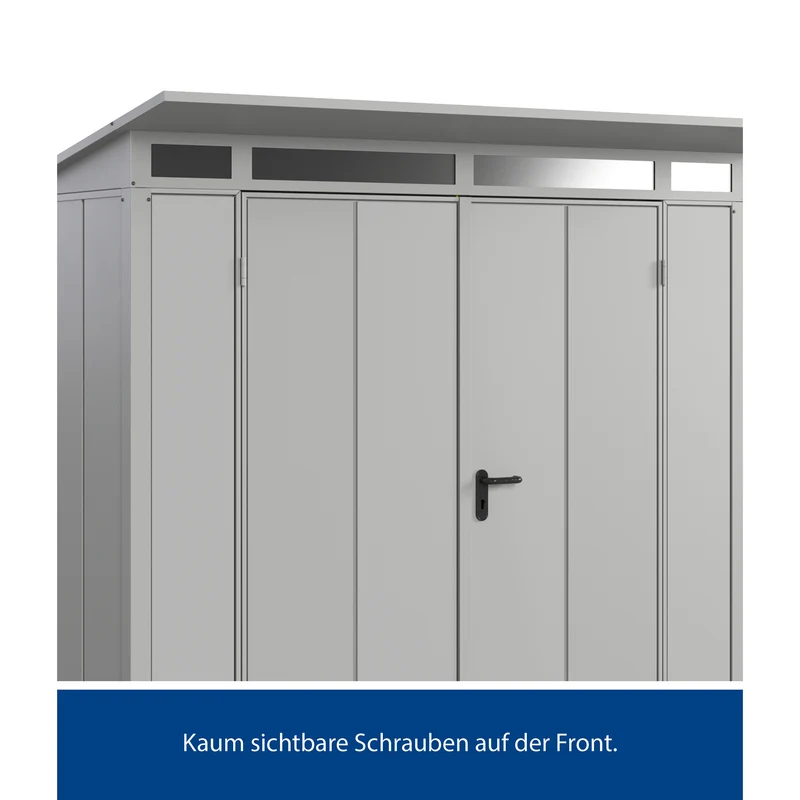 Set Berry Modern-P,Typ1 Gerätehaus-Weißaluminium