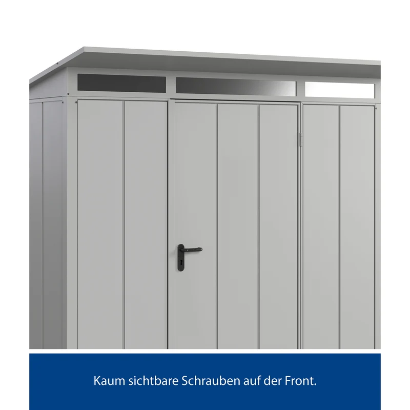Set Berry Modern-P,Typ1 Gerätehaus-Weißaluminium