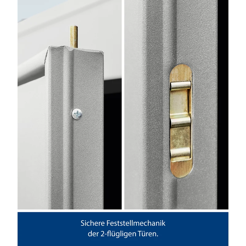 Set Berry Modern-P,Typ1 Gerätehaus-Weißaluminium