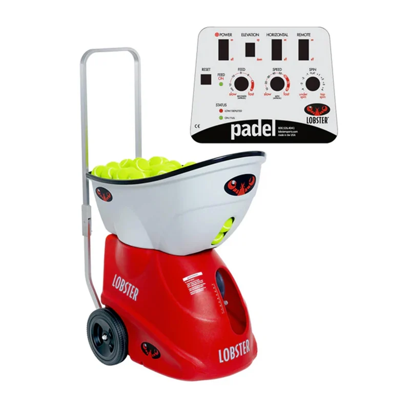 Padel Ballmaschine-Rot,Weiß