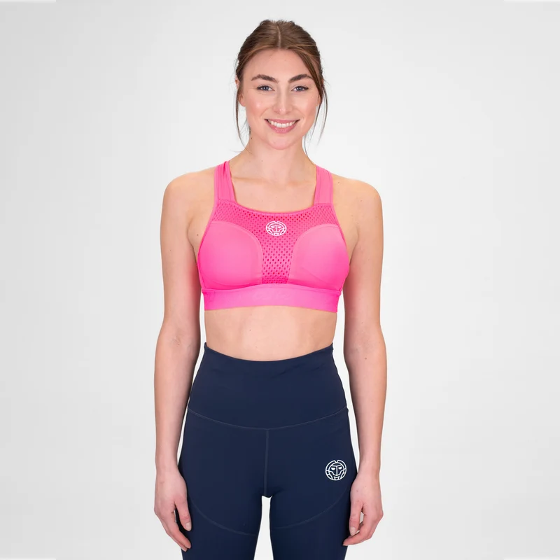 Crew High Support Sport-BH Damen-Pink
