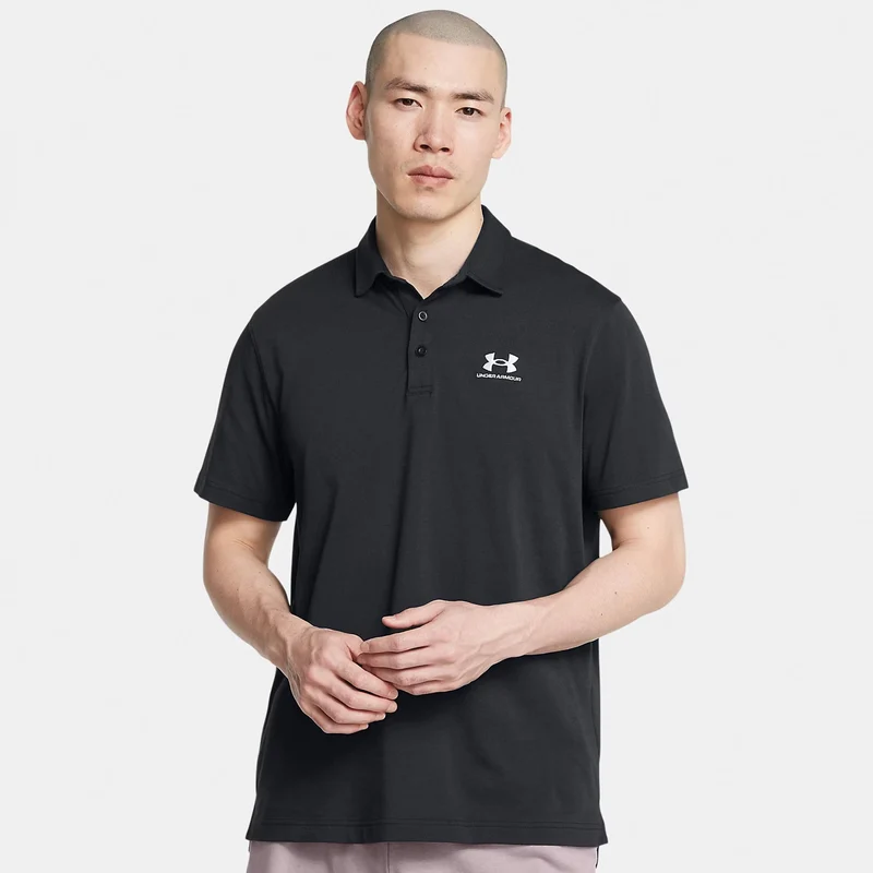 Icon Polo Herren - schwarz, weiß