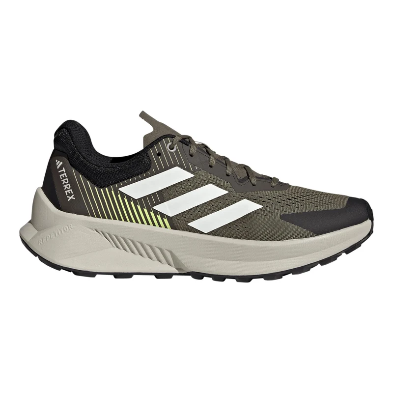 Terrex Soulstride Flow Trailschuh Herren - oliv, weiß