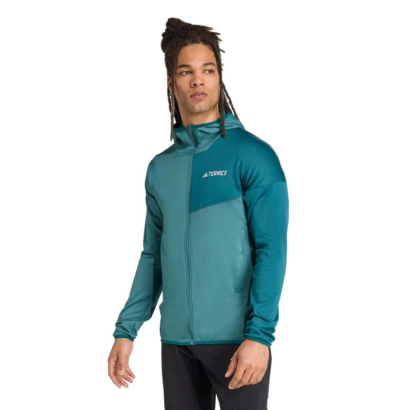 Terrex XPR Light Fleece Laufjacke Herren - türkis, grün